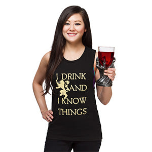 Game of Thrones I Drink and I Know Things Ladies' Muscle Tank